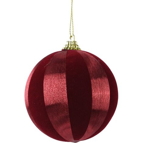 Pendente Palla Rossa Diametro 8 cm (1/4)