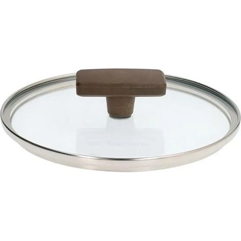 Coperchio in vetro Ø 28 cm Tognana Sintonia con pomolo soft touch e foro vapore