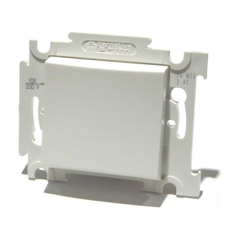 Interrupteur va et vient blanc 10A 250V encastré – Fixation par vis – Connexion automatique rapide – Compatible avec plaques de finition – Alternative Elec (1/4)