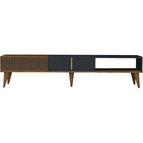 Mobile TV design legno e antracite 180 cm NOLA