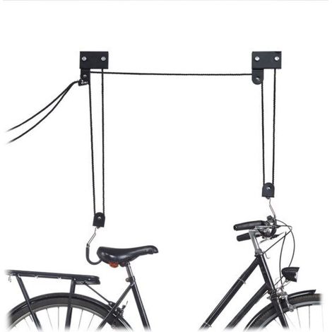 Sistema di sospensione per bicicletta da soffitto - capacità di carico 57 kg - con gancio - universale - con puleggia