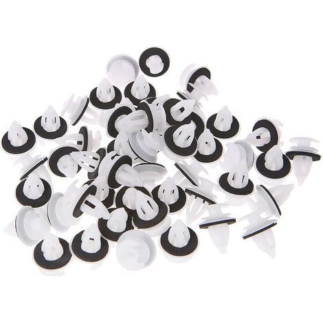 50Pcs Clips De Panneau De Porte De Voiture avec Bague D'étanchéité pour E34 E36 E38 E39 E46 M3 M5 Z3 X5 (1/4)