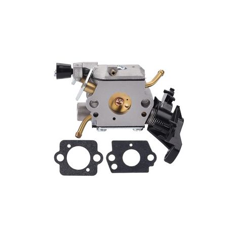 Lot de 2 C1M-EL37B Carburateur pour tronçonneuse Husqvarna 445 445E 450 450E – Pompe essence intégrée, coupe forestière