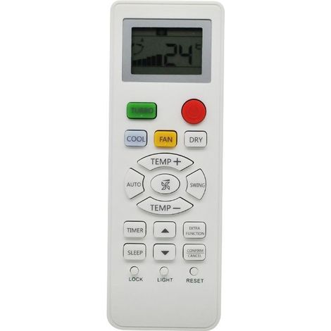 Télécommande Universelle Climatiseur Compatible Modèles HE06 Touches Colorées- (1/4)