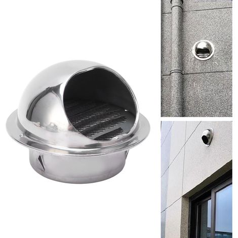 Pare-brise de ventilation extérieure étanche à la pluie en acier inoxydable de 10 cm (4 pouces) (1/5)