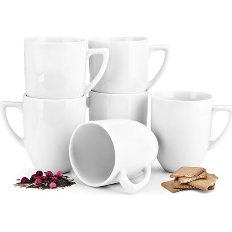 KONSIMO CARLINA Becherset Kaffeebecher 6-tlg 30cl. Porzellan, weiß (1/4)