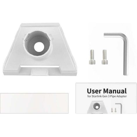 Adaptateur de tuyau compatible Gen 3, adaptateur de montage de tuyau sur le toit pour différentes tailles de mât, pièces de montage de tuyau sur le toit Gen 3 (1/4)