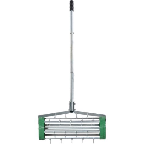 Aeratore manuale per prato 139 x 43,5 x 15 cm in acciaio zincato argento e verde HAVRYA (1/5)