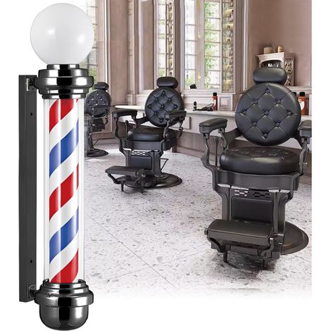 Lámpara de techo LED tipo columna, letrero publicitario para barbería o salón de belleza, 108 cm. (1/2)