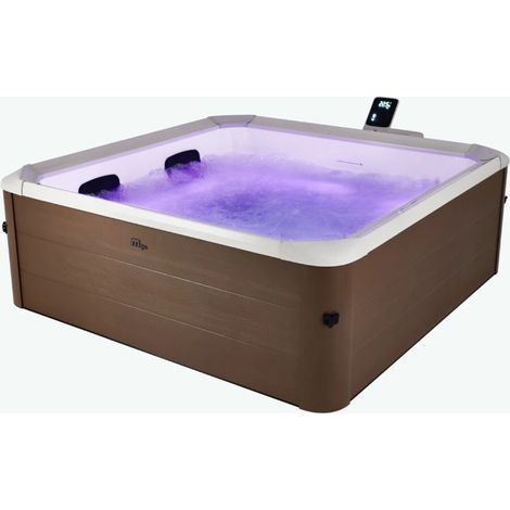 SPA Oslo Idromassaggio 180x180cm Amber Aero - 6 posti - Facile montaggio (1/4)