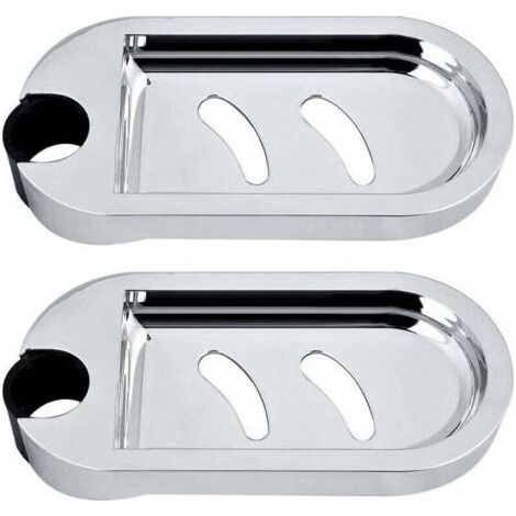 2 porte-savons de douche - porte-éponge mural - étagère de douche réglable (1/5)