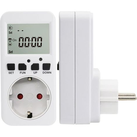 Minuterie avec interrupteur crépusculaire pour prise Schuko 230 V 50 Hz max. 16 A (1/4)