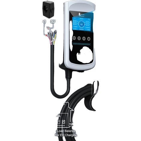 Typ 2 EV-Ladegerät, 4,3-Zoll LCD-Display, IP65 wasserdicht, 11KW 16A 3 Phasen, TYP2, NaN, NaN (1/2)