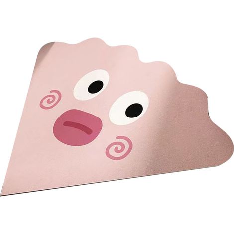 Tapis de Salle de Bain en Terre de Diatomée, Séchage Rapide, Résistant à l'Usure, Antidérapant, pour Sol de Salle de Bain, Baignoire, Douche et Éclaboussures (1/5)