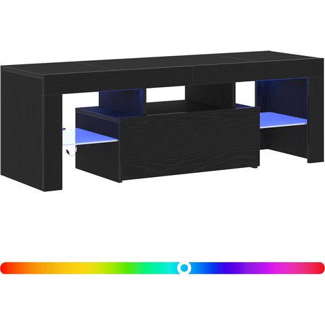 Maison Exclusive - Meuble TV Chêne noir 120 x 35 x 40 cm Bois d'ingénierie