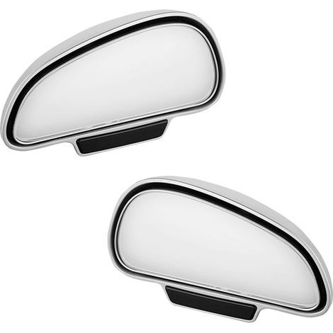 2pcs Blind Spot Mirror for Rearview Mirror, Wide Angle Car Blind Spot Mirror, 360 Degree Car Auxiliary Mirror for Car Truck SUV RV Van (Silver)