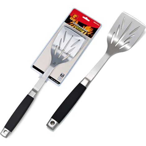 Forchettone Barbecue in Acciaio Inox Griglia Arrostire Hamburger Carne 39 cm (1/3)