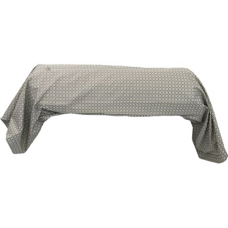 Taie de traversin percale de coton GABIN ÉPICE 140x43 cm (1/5)