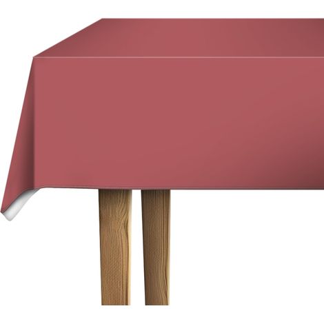 nappe toile cirée rectangulaire Minéral Rouge 140 cm x 180 cm (1/5)