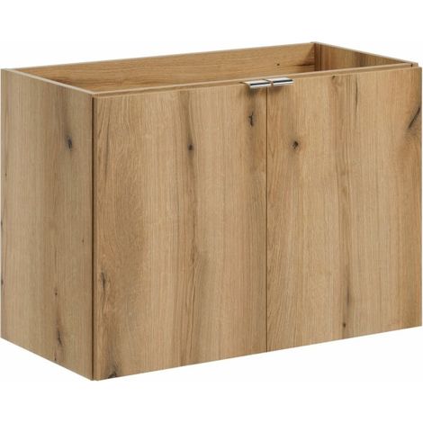 Unterschrank VANO – 2 Türen – Eichenfarbe – B80 × T57 × H39 cm – Zum Aufhängen
