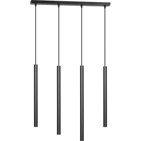 Lampadario Emibig Selter 4xG9 nero regolabile 120cm (1/5)
