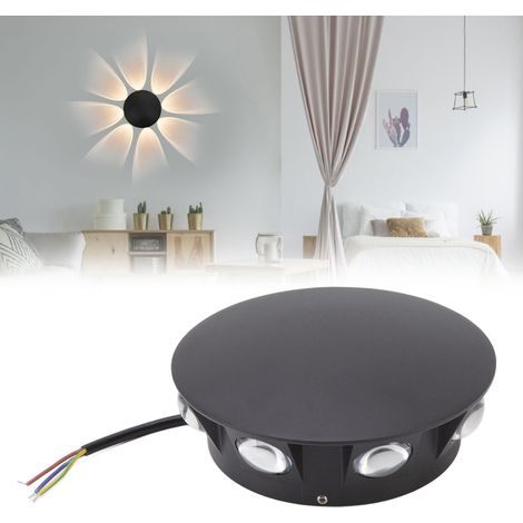 Applique murale créative à 8 têtes, 8 W, 8 LED, éclairage à huit faces, idéale pour les couloirs d'hôtel modernes, les escaliers, les halls d'entrée et les showrooms. (1/5)