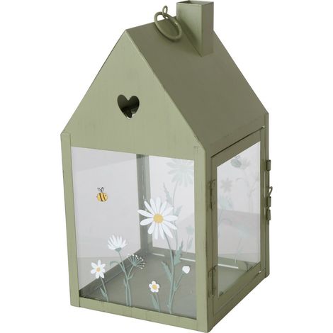 Laterne aus Metall Haus HONEY, H. 27 cm (1/3)