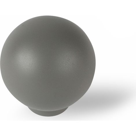 Pomo para Mueble Estilo Decorativo Fabricado en ABS Acabado en Gris Ceniza Medidas 252526 mm Sistema de Fijación Incluye Tornillos M4 1 Unidad -