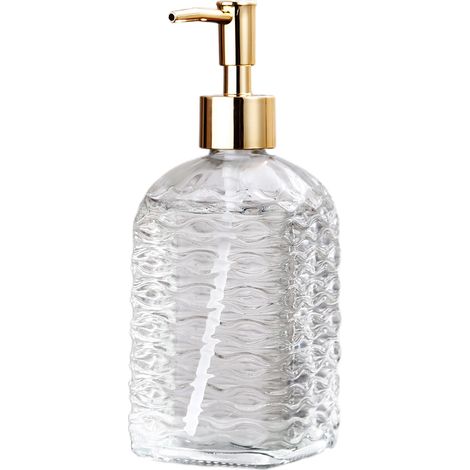 [Dispenser per liquidi] - Dispenser in vetro - 400 ml - 19 cm - Design resistente e a prova di perdite (1/4)