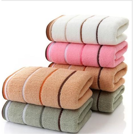 Private Label-Serviettes de bain en coton – Lot de 6 pièces – Absorption rapide – Dimensions 73x33cm – Poids léger 3.5oz