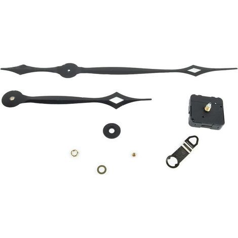 Kit motore al quarzo per orologio con meccanismo ad alta coppia e lancette lunghe per orologi da parete, funzionante a 1,5 V e 17 mm (1/5)