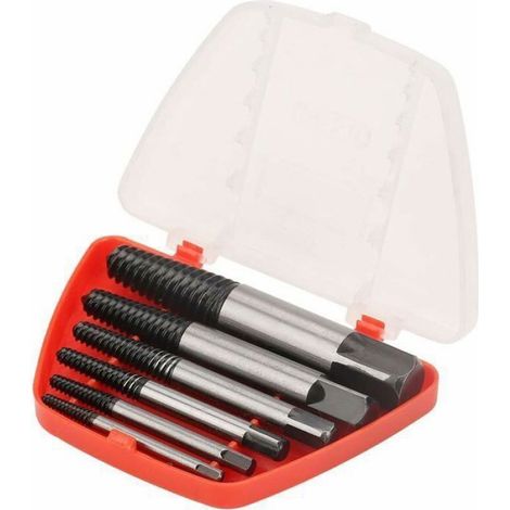 Extracteur De Vis - Acier Chrome Vanadium - Pour Vis Cassées Boulons Goujons - Coffret 6 Pièces (1/4)