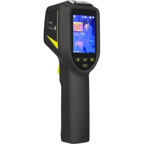 Caméra thermique infrarouge portable avec résolution 192 x 144 pixels, plage de température de 20 à 350 °C, 4 palettes de température, écran LCD 2,4 pouces et carte mémoire 8 Go. (1/5)