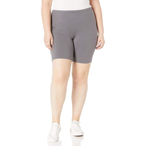 Short moulant pour femme sous une robe, pantalon stretch longueur genou, legging court de yoga fin (1/5)