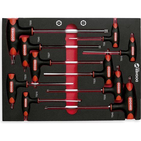 Kombitasche 10 Sicherheits-T Torx-Schlüssel  DOGHER 620-080