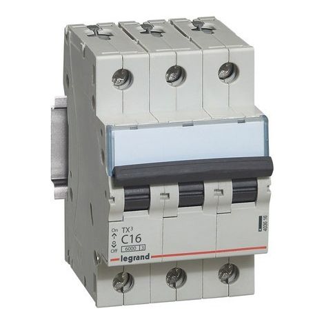 Interruttore automatico TX3 6kA-C 3P 16A