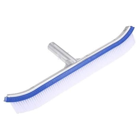 Brosse de nettoyage de piscine en aluminium de 45,7 cm (18 pouces), brosse pour parois et carrelage de piscine, tête de brosse conçue pour nettoyer les parois et le carrelage. (1/5)