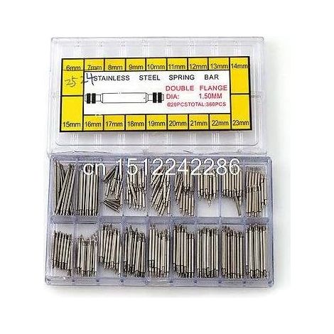 360-teiliges Uhrmacher-Federsteg-Reparaturwerkzeug 8 mm–25 mm NEU WW (1/3)