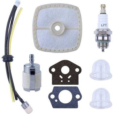 Air Filter Maintenance Tune-Up Grommet Kit for Echo SRM210 GT200 GT200i GT200R PE200 PPF210 PPF211 HC150 SRM210i SRM210SB SRM210U SRM211 SRM211i String Trimmer Spark Plug Primer Bulb Fuel Line (1/5)