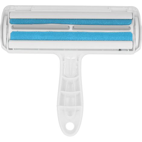 Peigne anti-poils pour chat et chien, Brosse à pelage flottant à une main, Bleu, Détachant poils d'animaux. (1/5)