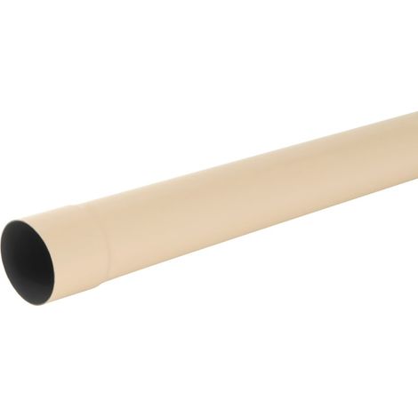 Tube de descente PVC pour gouttière 33 - Ø100 mm 2 ml - Sable - Nicoll