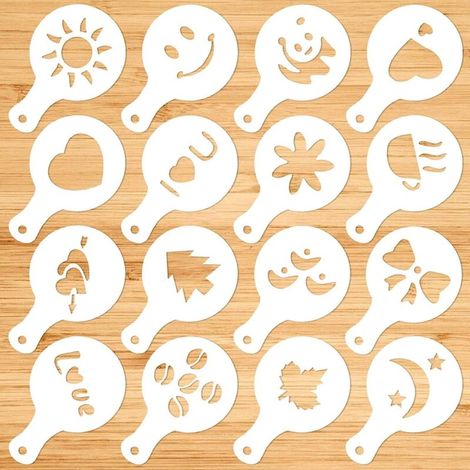 Accessoires de rangement pour la cuisine, motif café original – lot de 16 (1/5)