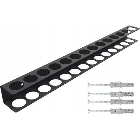 Étagère de rangement pour tournevis, montage mural, étagère de rangement robuste, solution d'atelier peu encombrante, organisation des outils avec accès facile (1/5)