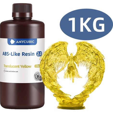 Harz 3D-Drucker, hohe Zähigkeit, schnelle Aushärtung, 1Kg-T-Gelb (1/2)