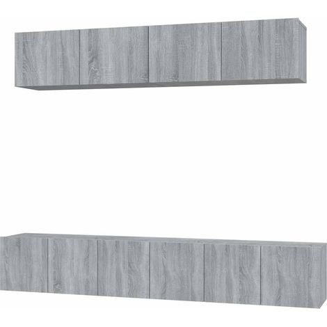 Maison Exclusive - Set de muebles para TV 5 pzas madera contracha (1/5)