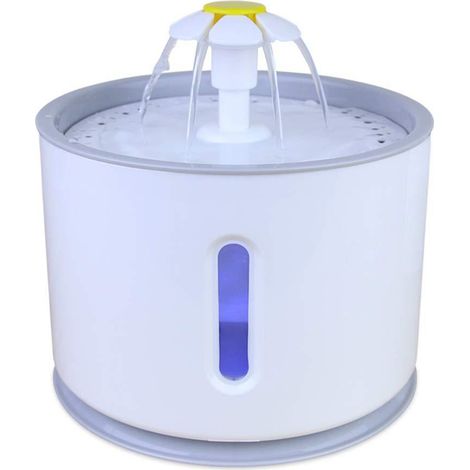 2.4L Automatique Chat Fontaine D'eau avec LED Électrique USB Chien Chats Animaux Muet Abreuvoir Mangeoire Bol Distributeur De Boissons (1/5)