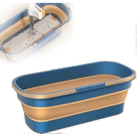 Ensemble balai plat pliable et seau AURA, grand système de nettoyage portable pour sols (1/5)