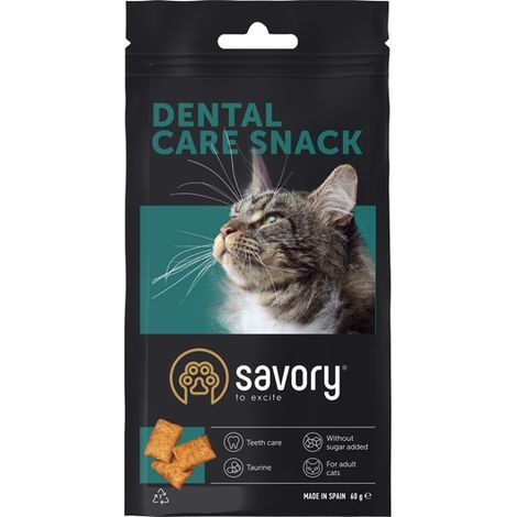 Friandises savoureuses pour chats adultes, soin dentaire 60 g (1/4)