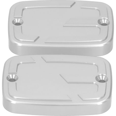2 Réservoirs Liquide de Frein Avant Bouchon Moto Couvercle Réservoir Carburant Supérieur Compatible C400GT 2019-2021 Titane (1/5)