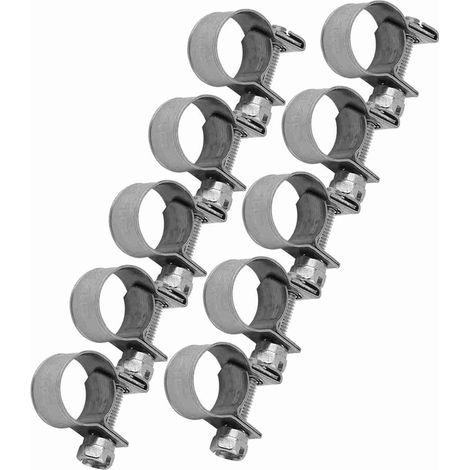 10 Stück Mini-Kraftstoffleitungsschlauchklemmen aus Edelstahl, 6 mm–20 mm (optionale Größe) (1/5)